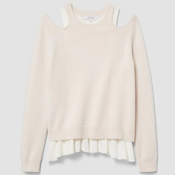 NEW Derek Lam 10 Crosby Layered Cream Sweater - Picture 3 of 7